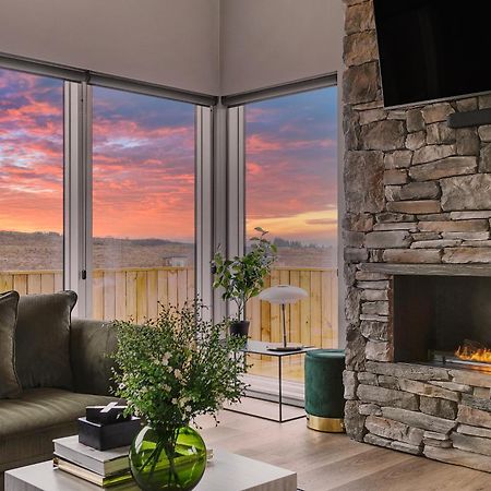Luxury Log Home With A Hot Tub Selfoss Ngoại thất bức ảnh