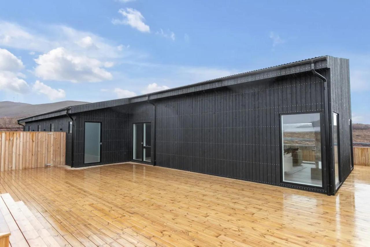 Luxury Log Home With A Hot Tub Selfoss Ngoại thất bức ảnh