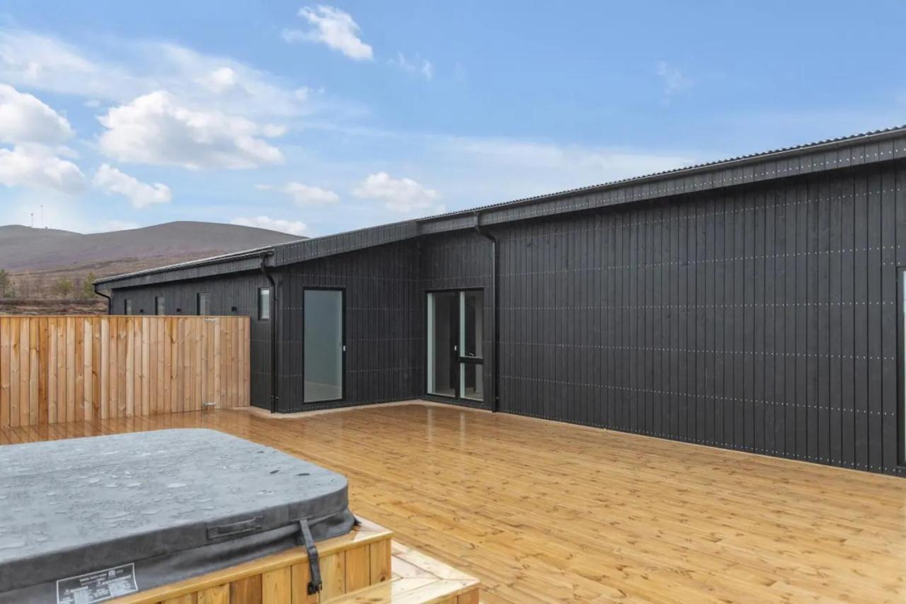 Luxury Log Home With A Hot Tub Selfoss Ngoại thất bức ảnh